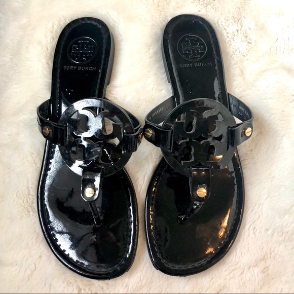 Tory Burch Shoes - EUC Tory Burch Miller patent black 8
